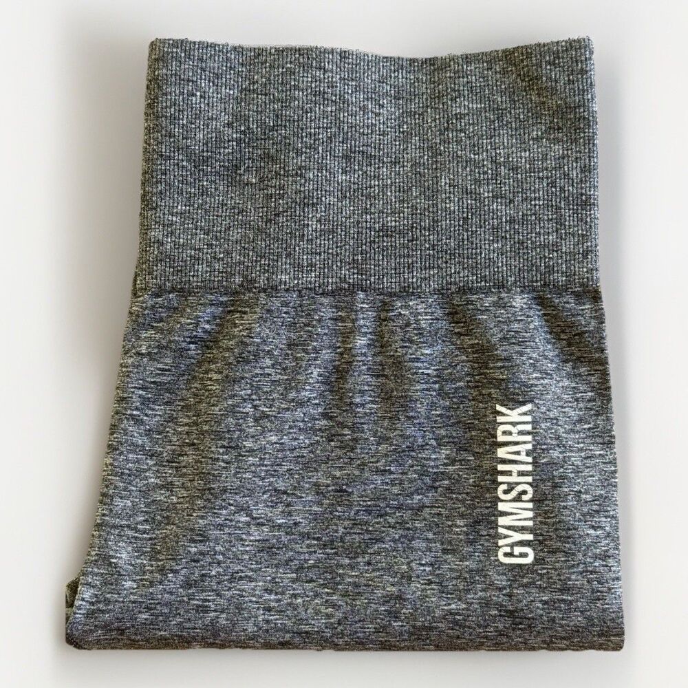 GYMSHARK Flex High Waisted Contour Logo Leggings Gray Medium